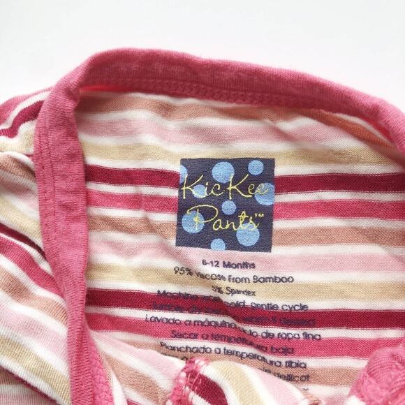 Kickee Pants Girl Forest Strip Footie - Picture 5 of 8